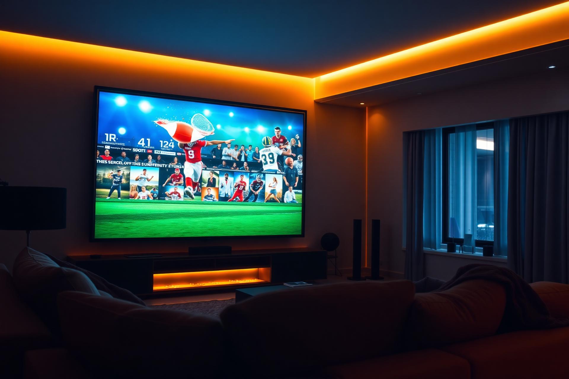 Home cinéma AeroTV avec chaînes sport et films en 4K